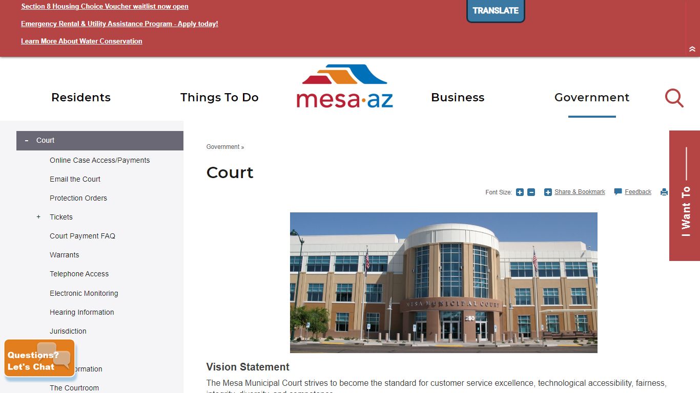 Court | City of Mesa